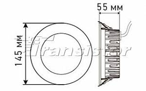 LTD-145WH-FROST-16W Warm White 110deg - Документ 1